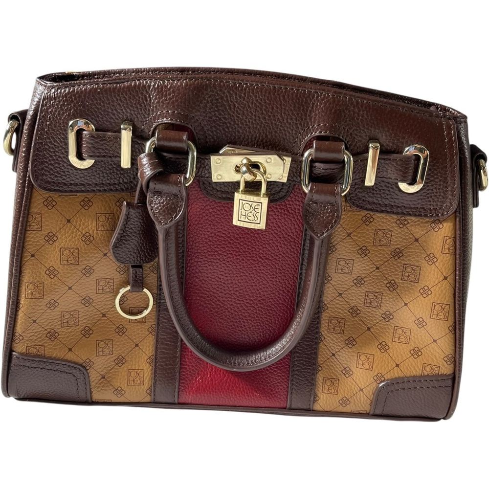 Jose Hess Multicolor Leather Satchel